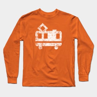 Cute Train - Distressed Long Sleeve T-Shirt